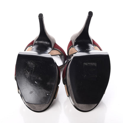 Saint Laurent Kidskin Tribute 105 Platform Sandals 36.5 Multicolor 5 of 8