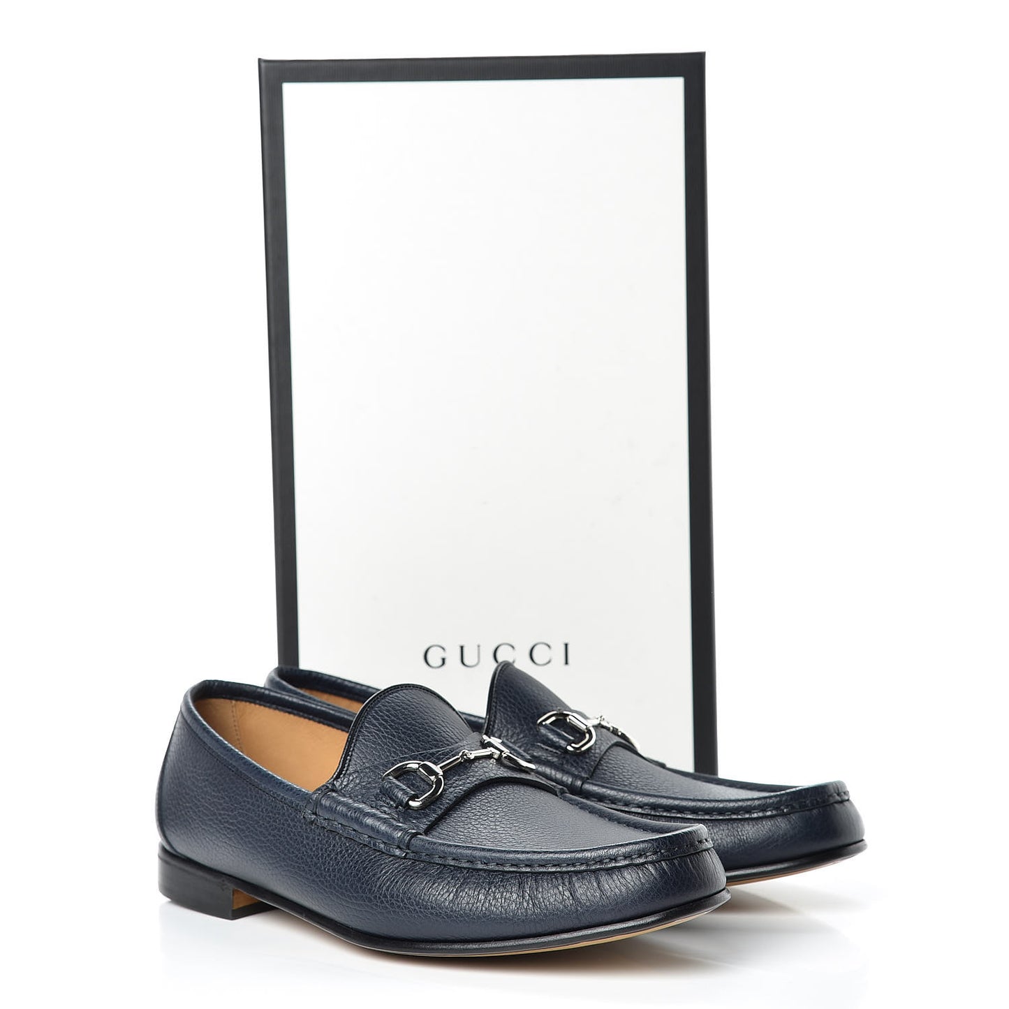 Road Calfskin Mens Horsebit Loafers 10 Blue
