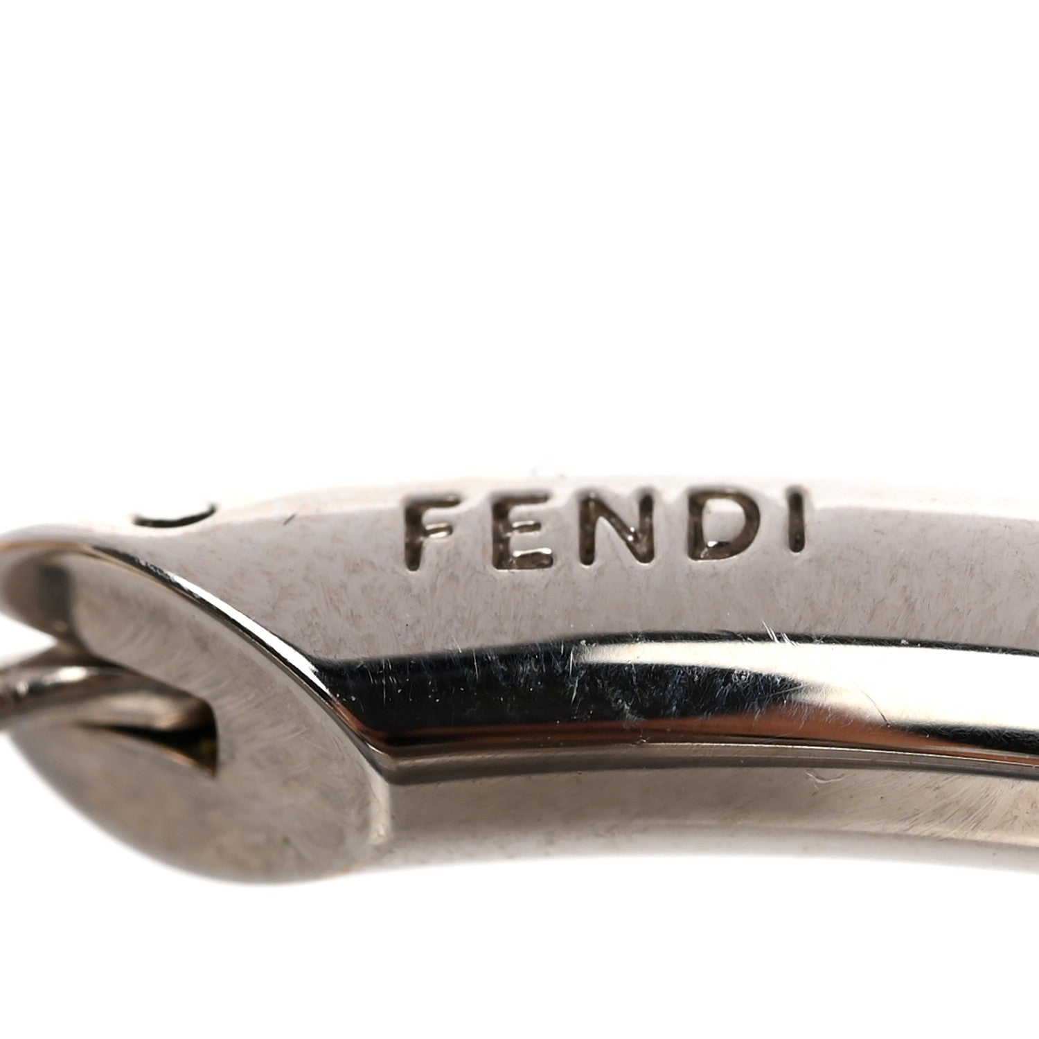 Fendi Metal FF Hoop Earrings Gold Silver 9 of 12