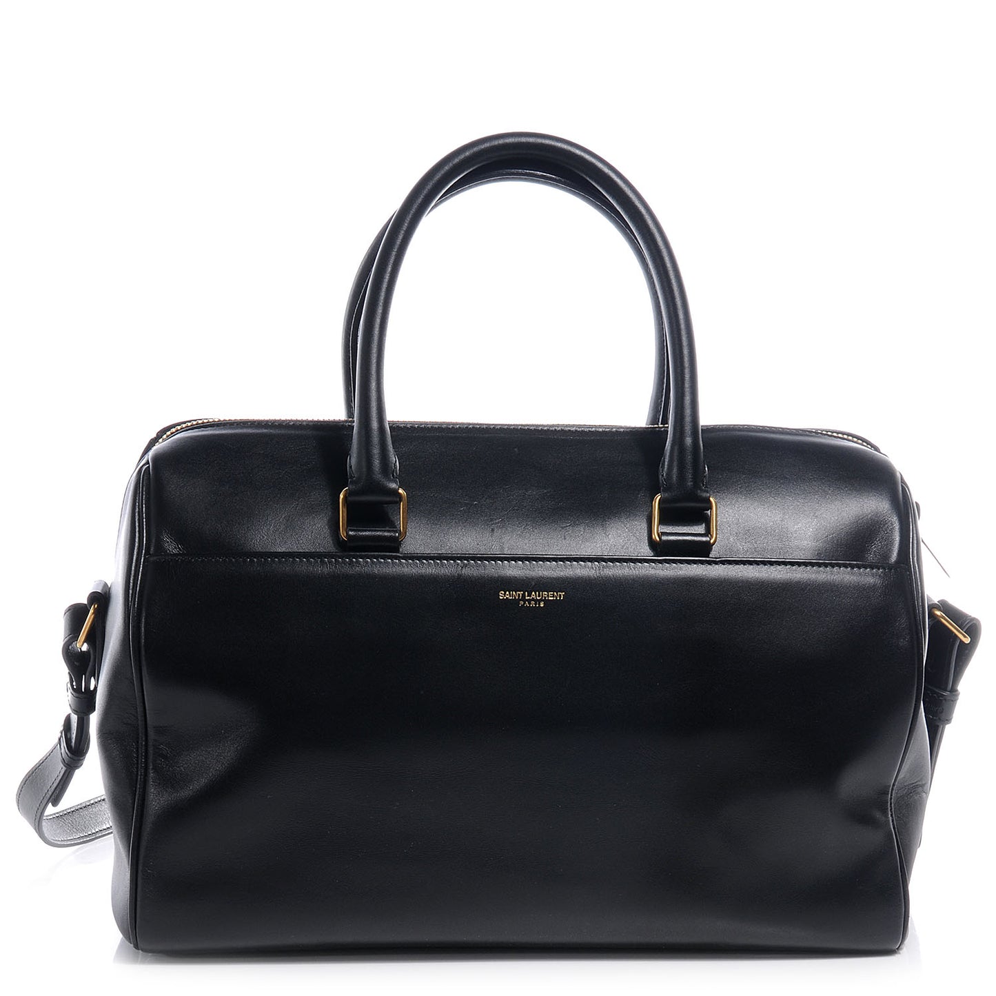 Leather Classic Duffle 6 Bag Black