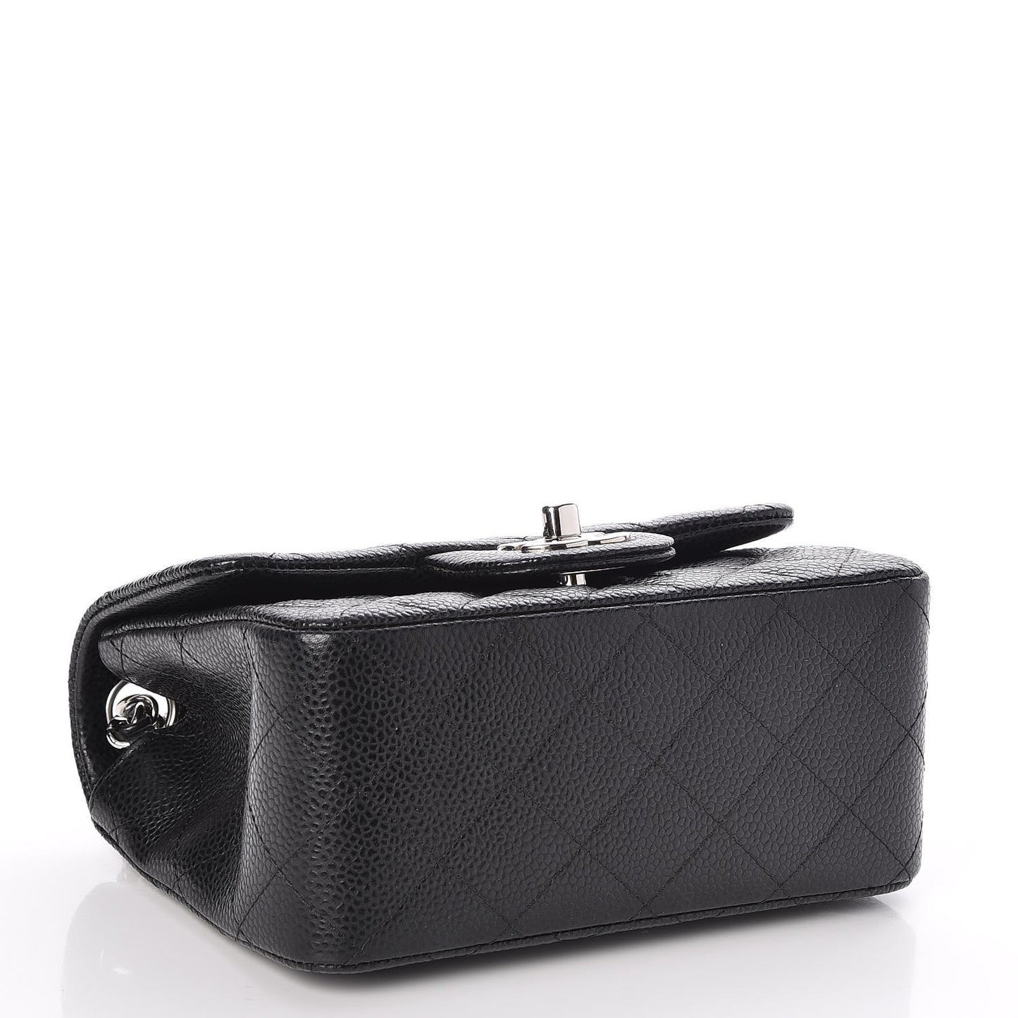 Caviar Quilted Mini Square Flap Black