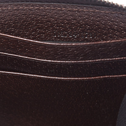 Gucci Monogram Metal Bar Zip Around Wallet Dark Brown 7 of 8