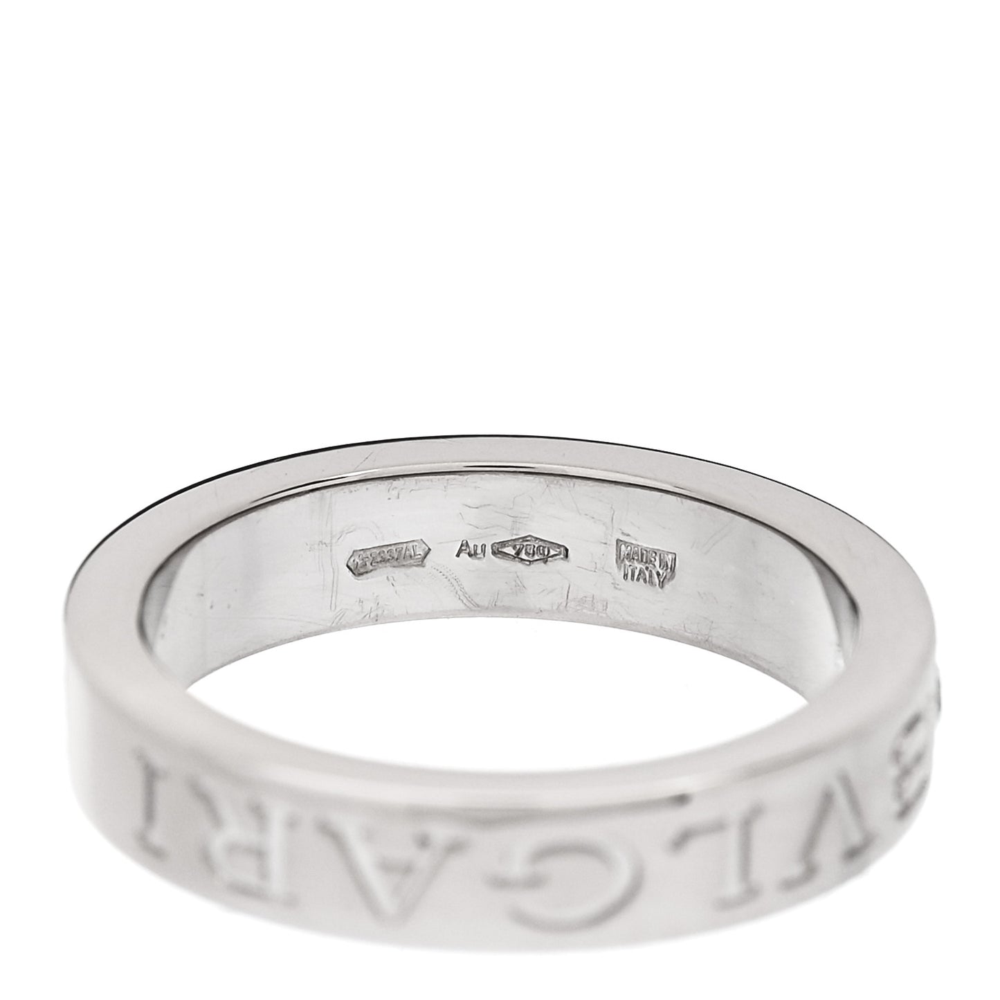 18K White Gold Diamond B.Zero1 Essential Band Ring 50 5.5