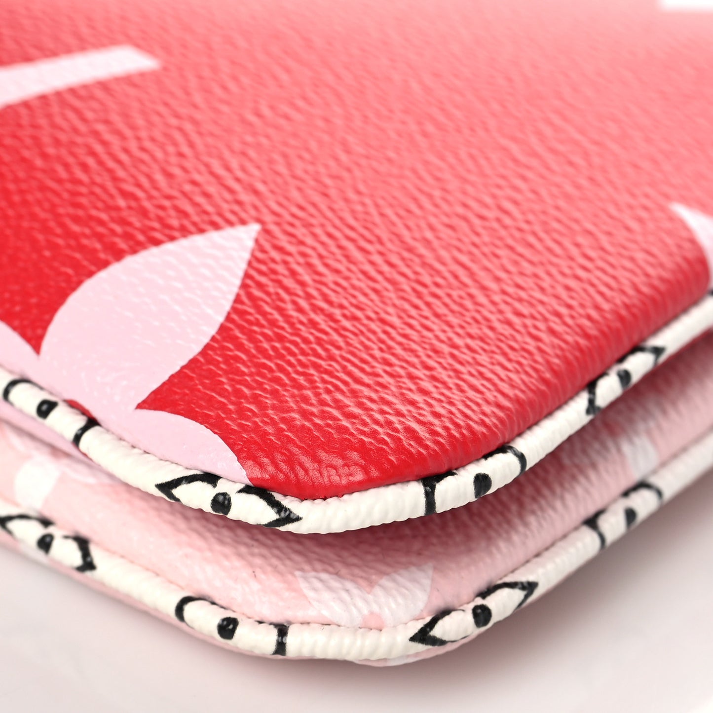 Monogram Giant Double Zip Pochette Rouge