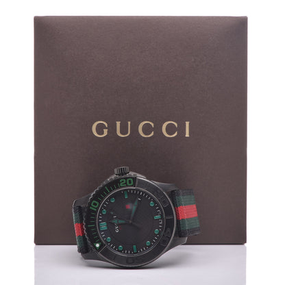 Gucci Stainless Steel Nylon 44mm Gucci Sport Web Quartz Watch Black 6 of 6