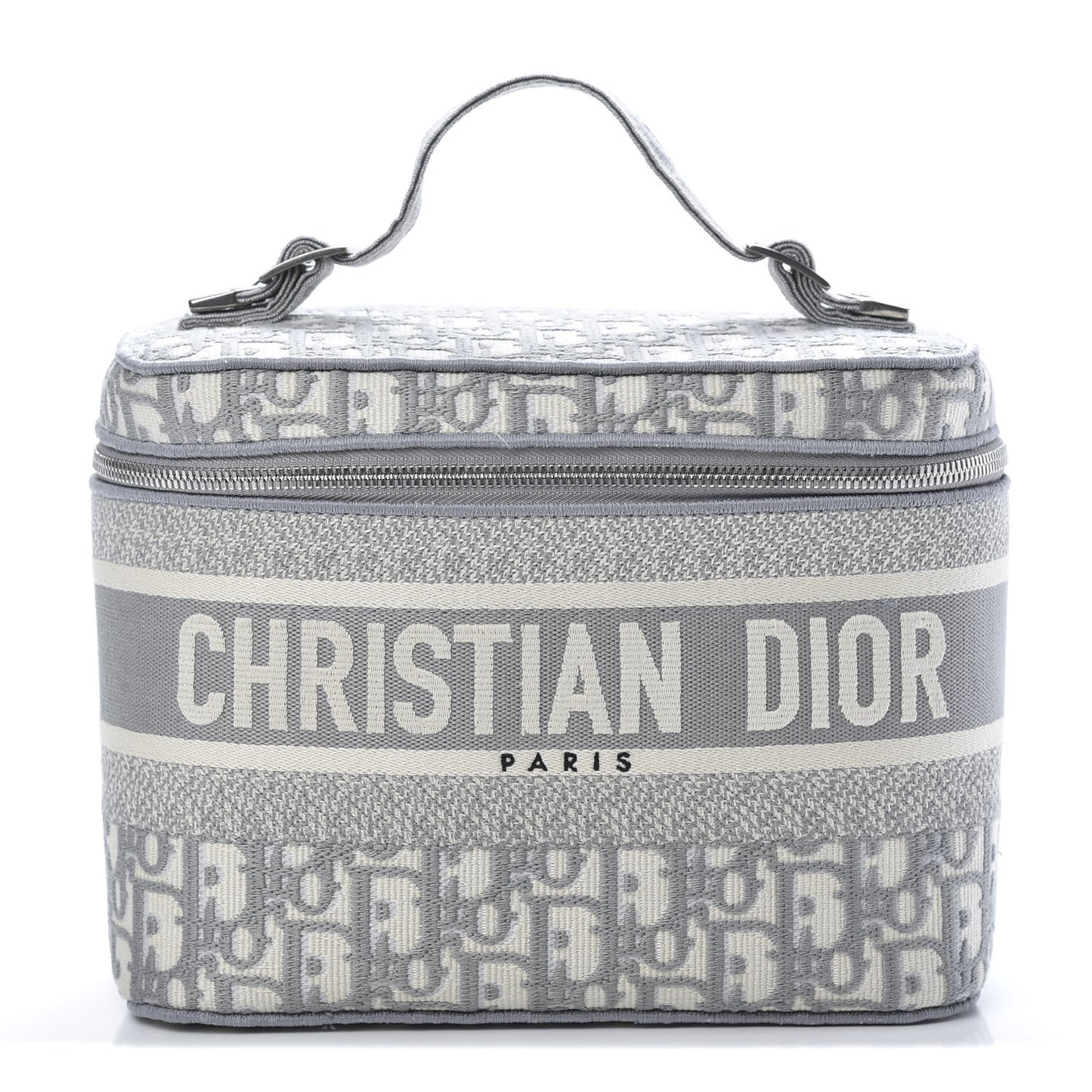 Oblique Diortravel Vanity Case Grey