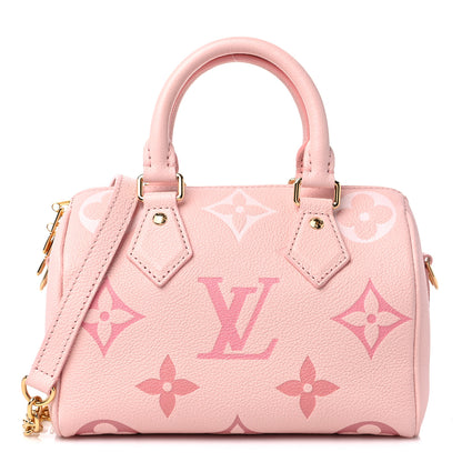 Louis Vuitton Empreinte Monogram Giant Speedy Bandouliere 20 Degrade Rose Pink 1 of 8
