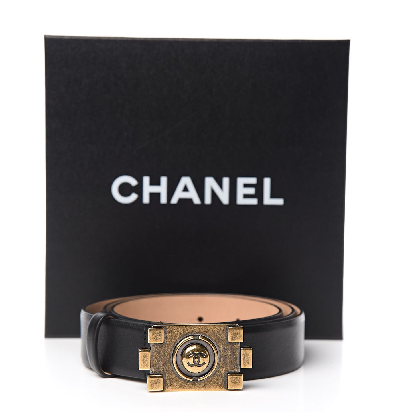 Calfskin CC Boy Belt 95 38 Black