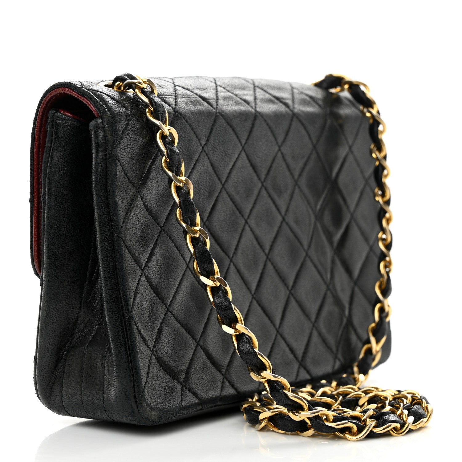 Chanel Lambskin Quilted Single Flap Bag Black 3 of 11