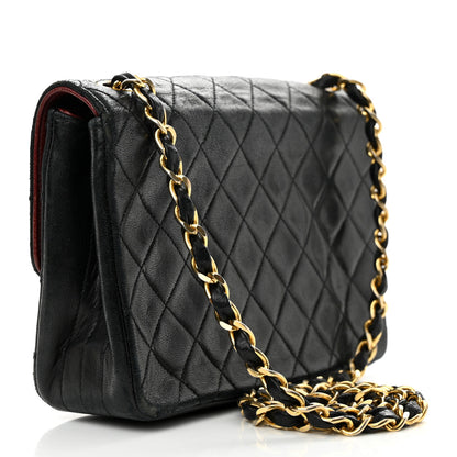 Chanel Lambskin Quilted Single Flap Bag Black 3 of 11