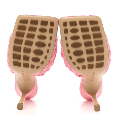Bottega Veneta Raffia Twisted Intrecciato Stretch Mule Sandals 37 Blossom 5 of 10