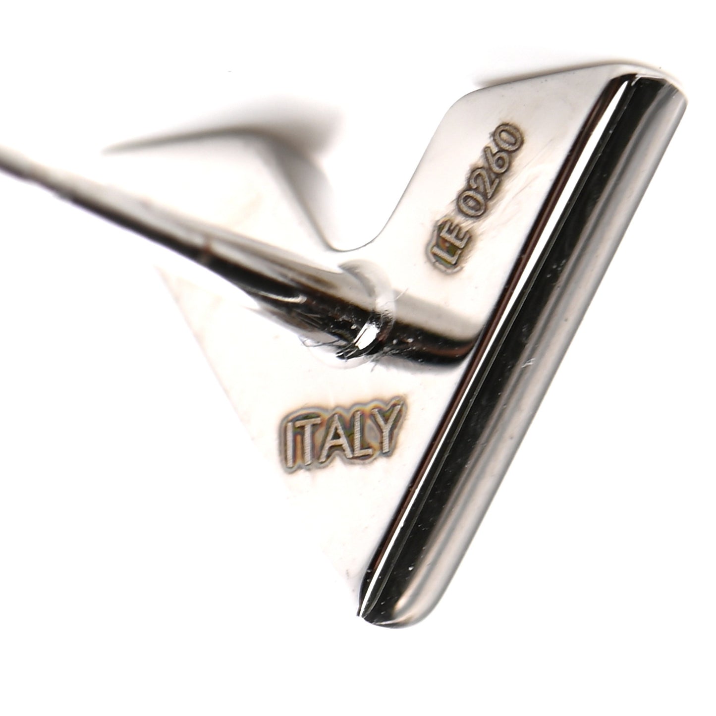 Essential V Stud Earrings Silver