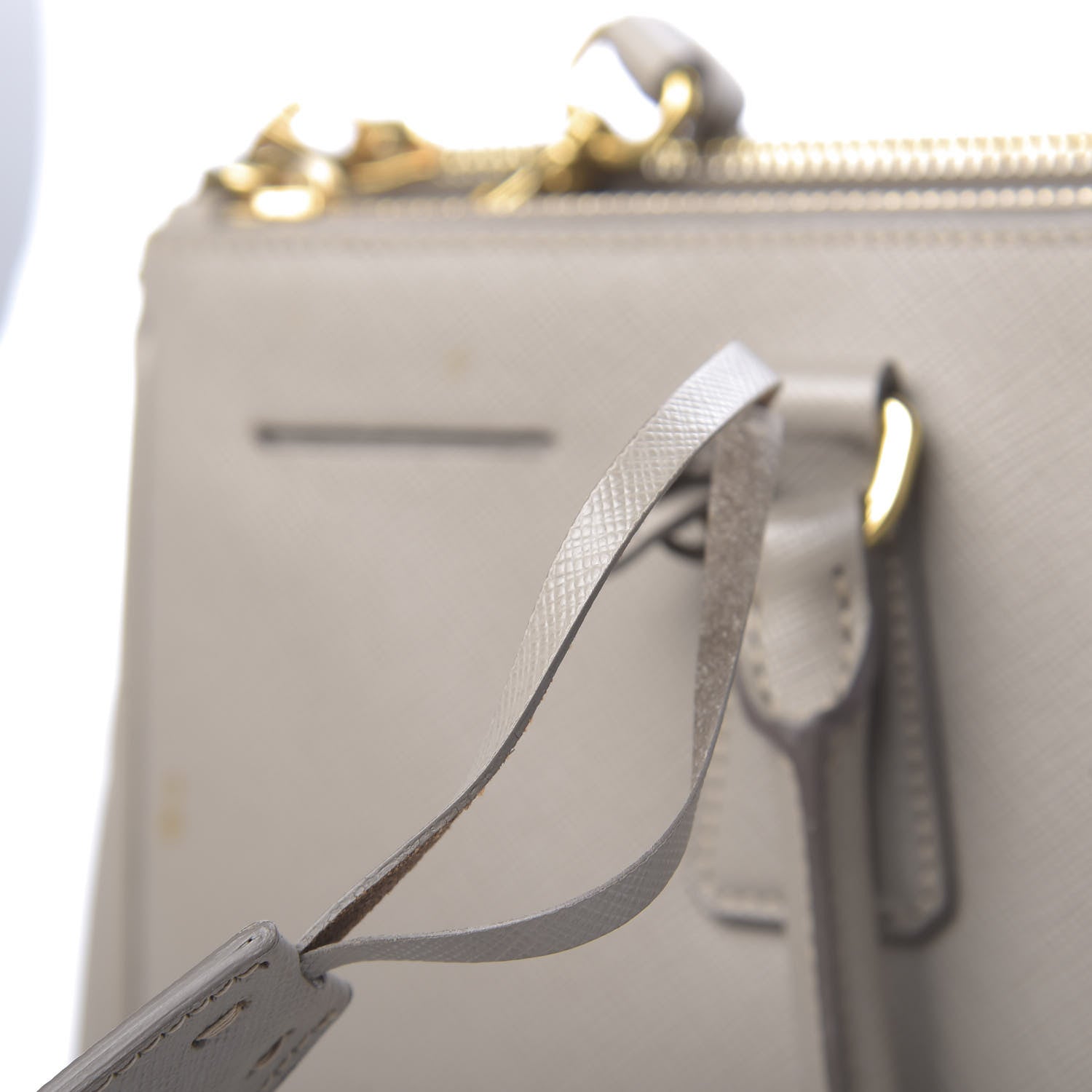 Prada Saffiano Medium Galleria Double Zip Tote Pomice 15 of 20