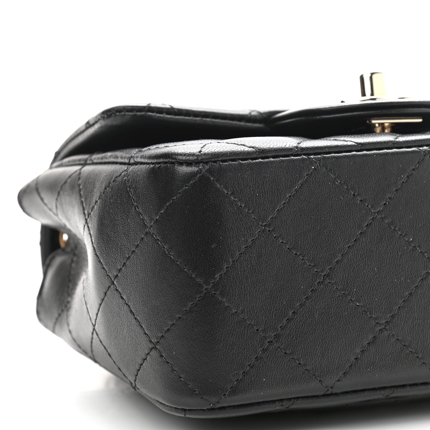 Chanel Lambskin Quilted Mini Square Flap Black 8 of 9
