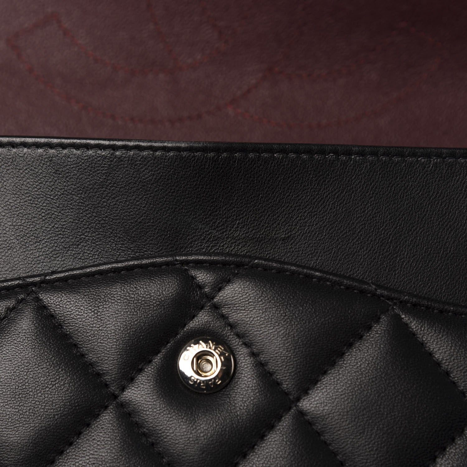 Chanel Lambskin Quilted Jumbo Double Flap Black 8 of 16