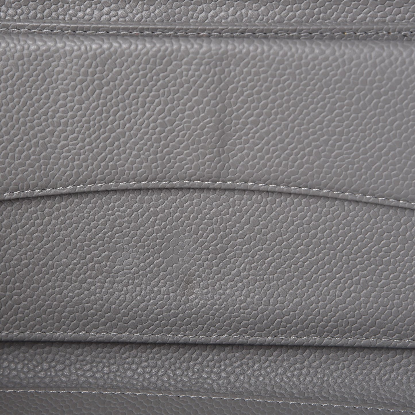 Caviar Quilted Large Flap Wallet Grey
