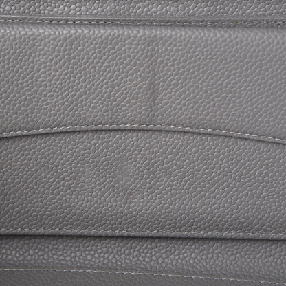 Chanel Caviar Quilted Large Flap Wallet Grey 9 of 12