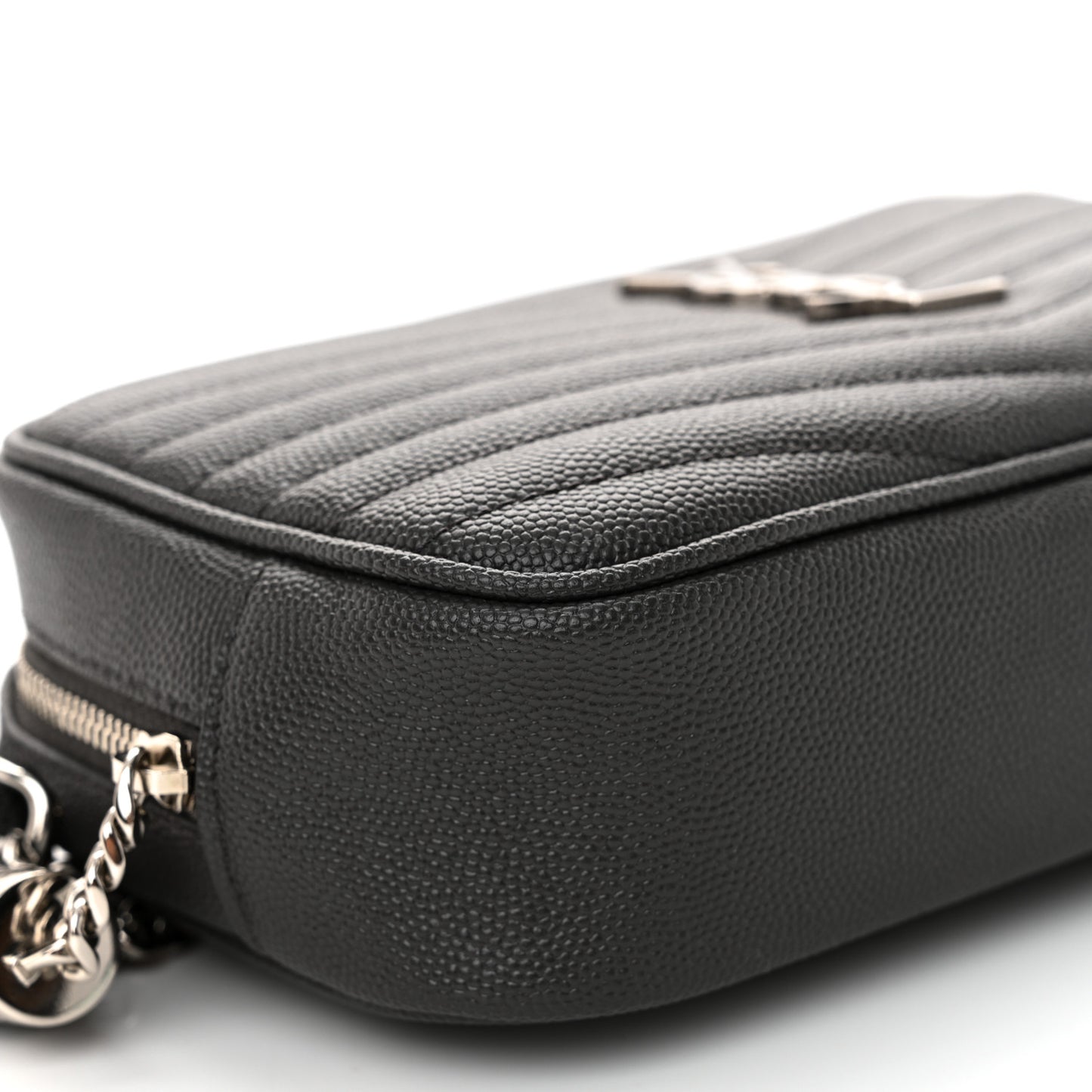 Grain De Poudre Matelasse Monogram Mini Lou Camera Bag Asphalt