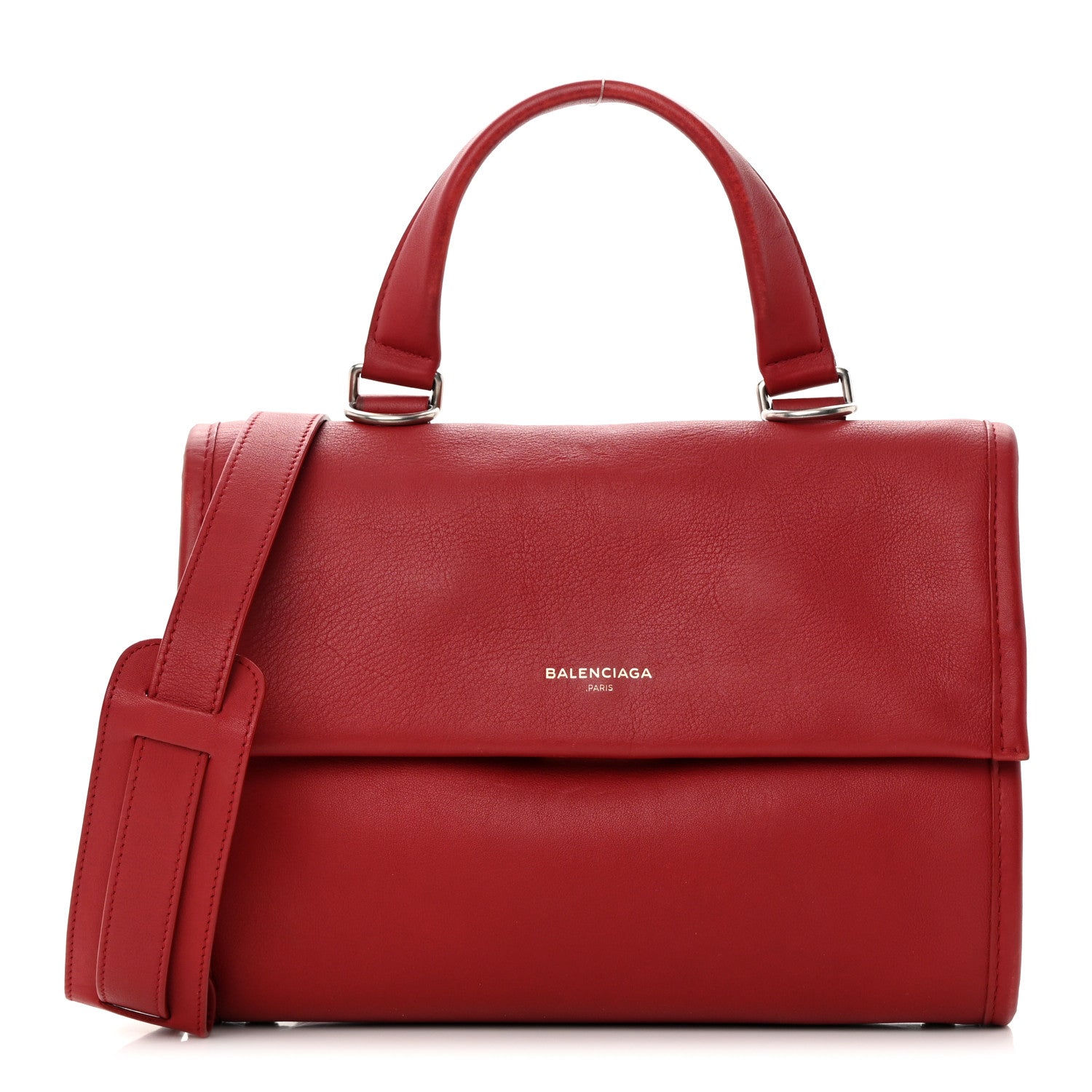 Balenciaga Veau Soyeux Small Tool Satchel Rouge Groseille 1 of 20
