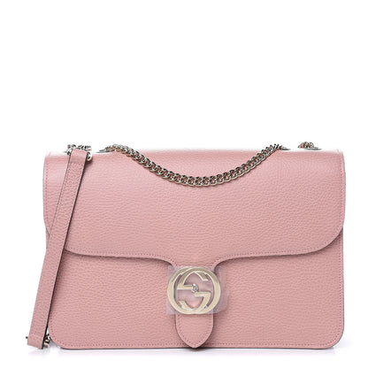 Gucci Dollar Calfskin Interlocking G Shoulder Bag Soft Pink 1 of 9