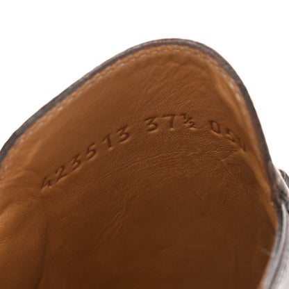 Gucci Calfskin Womens Princetown Slippers 37.5 Brown 9 of 10
