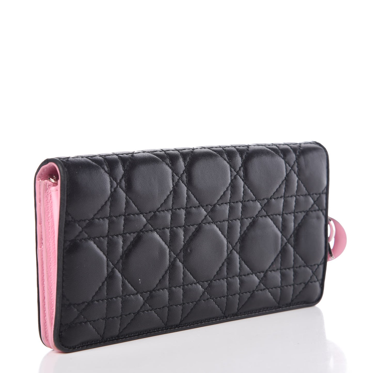 Lambskin Cannage Rendezvous Wallet Black