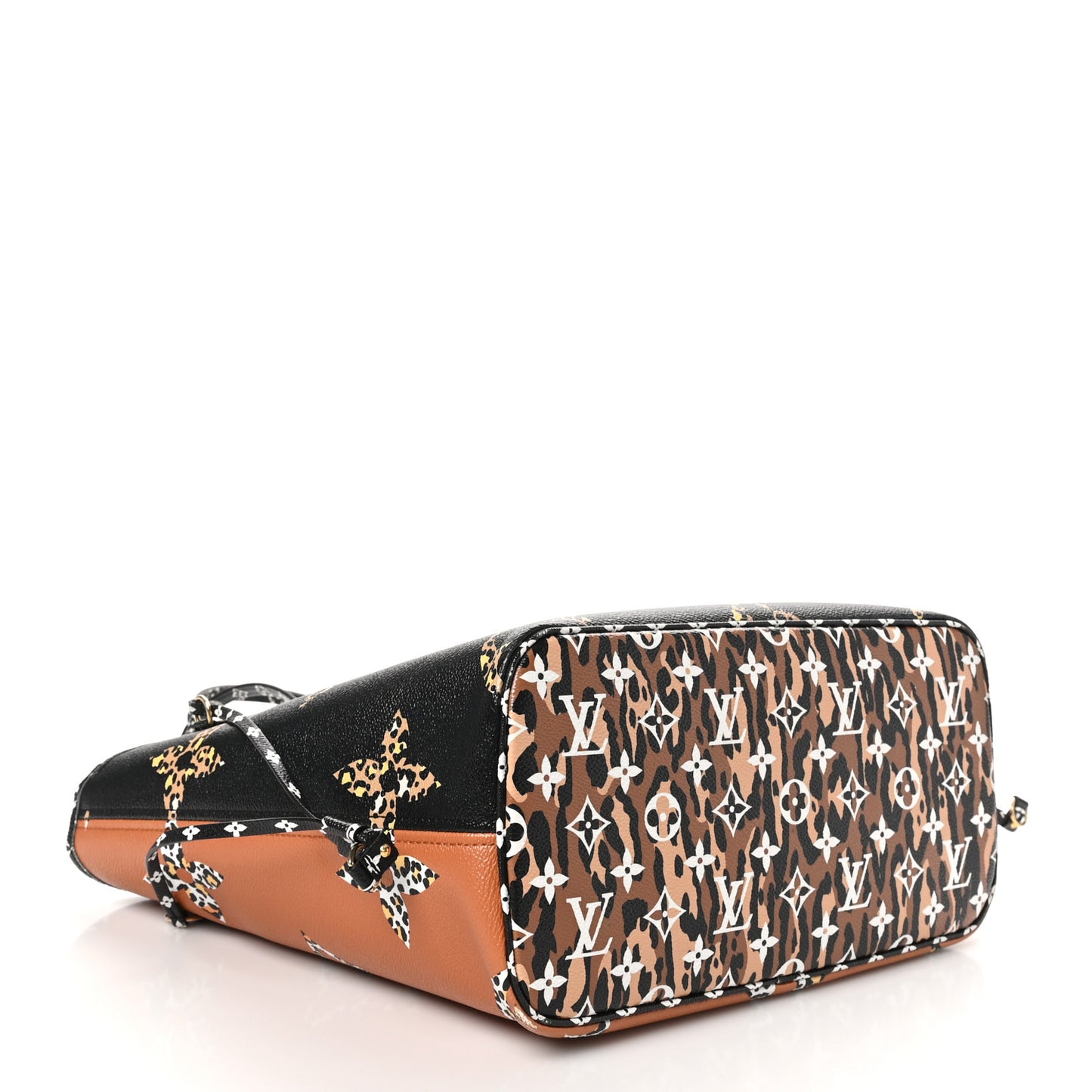 Monogram Giant Jungle Neverfull MM Black