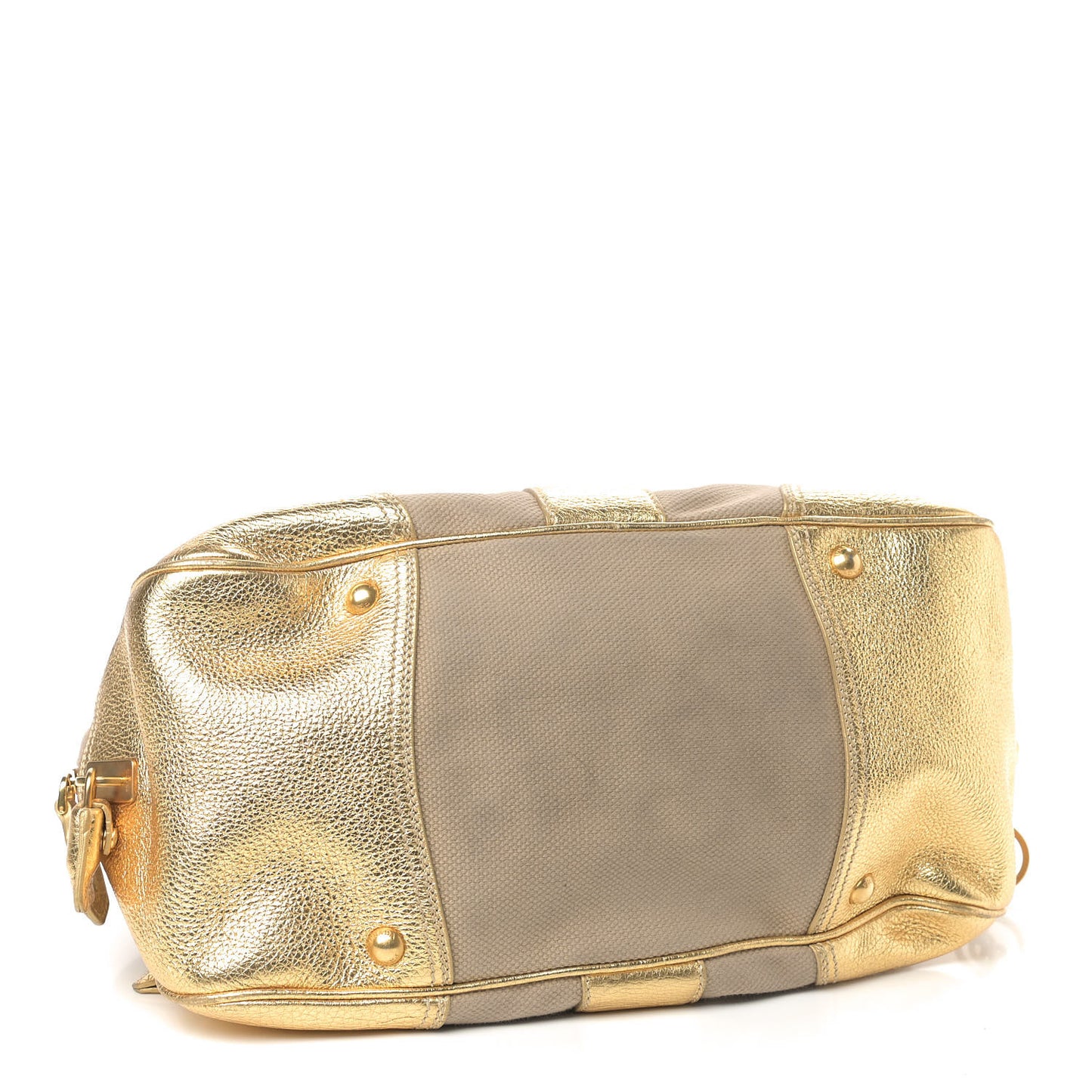 Metallic Vitello Daino Canapa Bowler Platino Corda