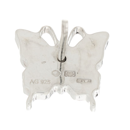 Gucci Sterling Silver Trademark Butterfly Stud Earrings 5 of 5