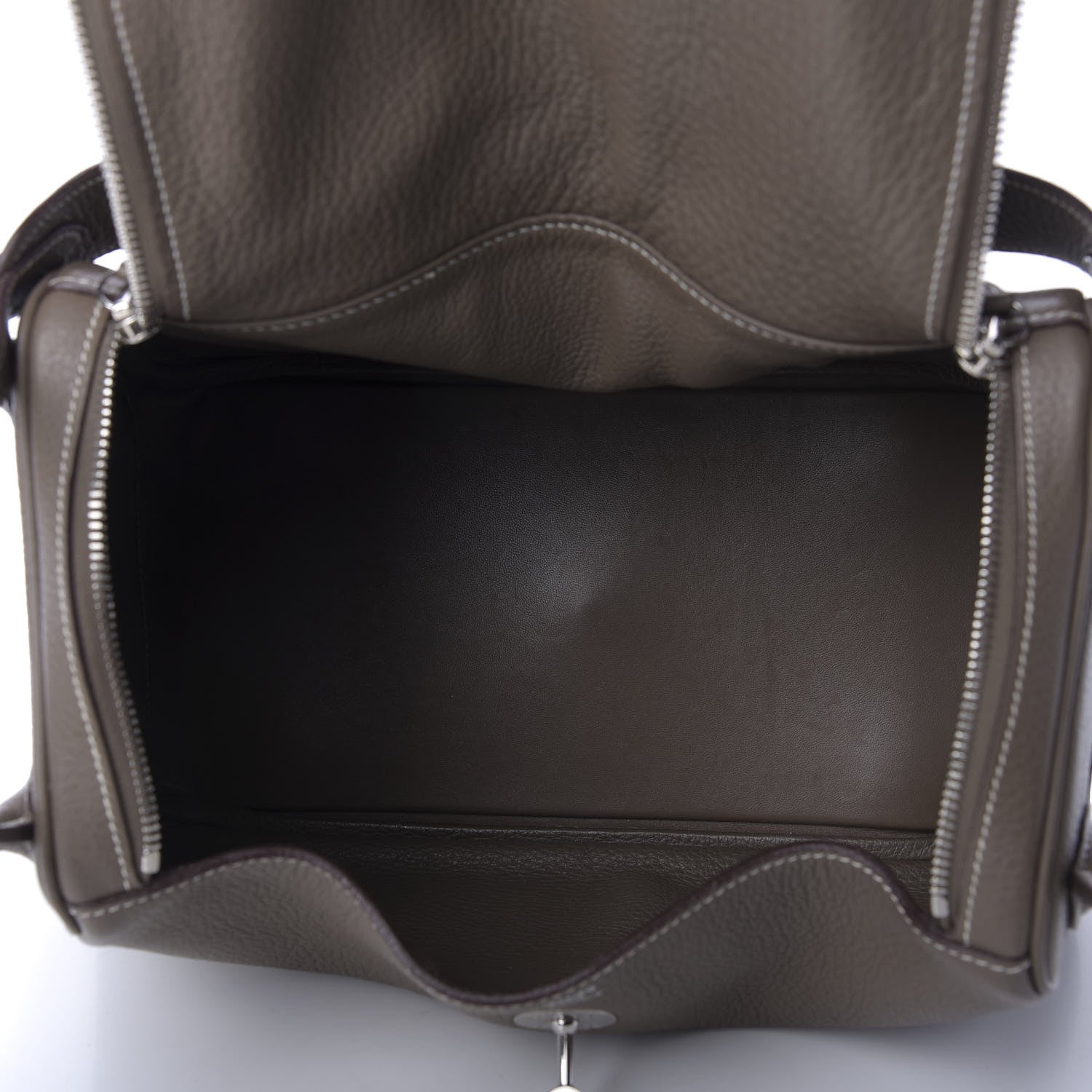 Hermes Taurillon Clemence Lindy 30 Etoupe 5 of 8