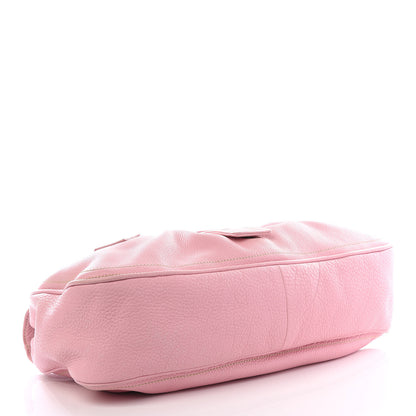 Celine Pebbled Calfskin Shoulder Bag Pink 3 of 12