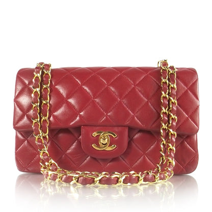 Chanel Lambskin Quilted Double Flap Red 1 of 8