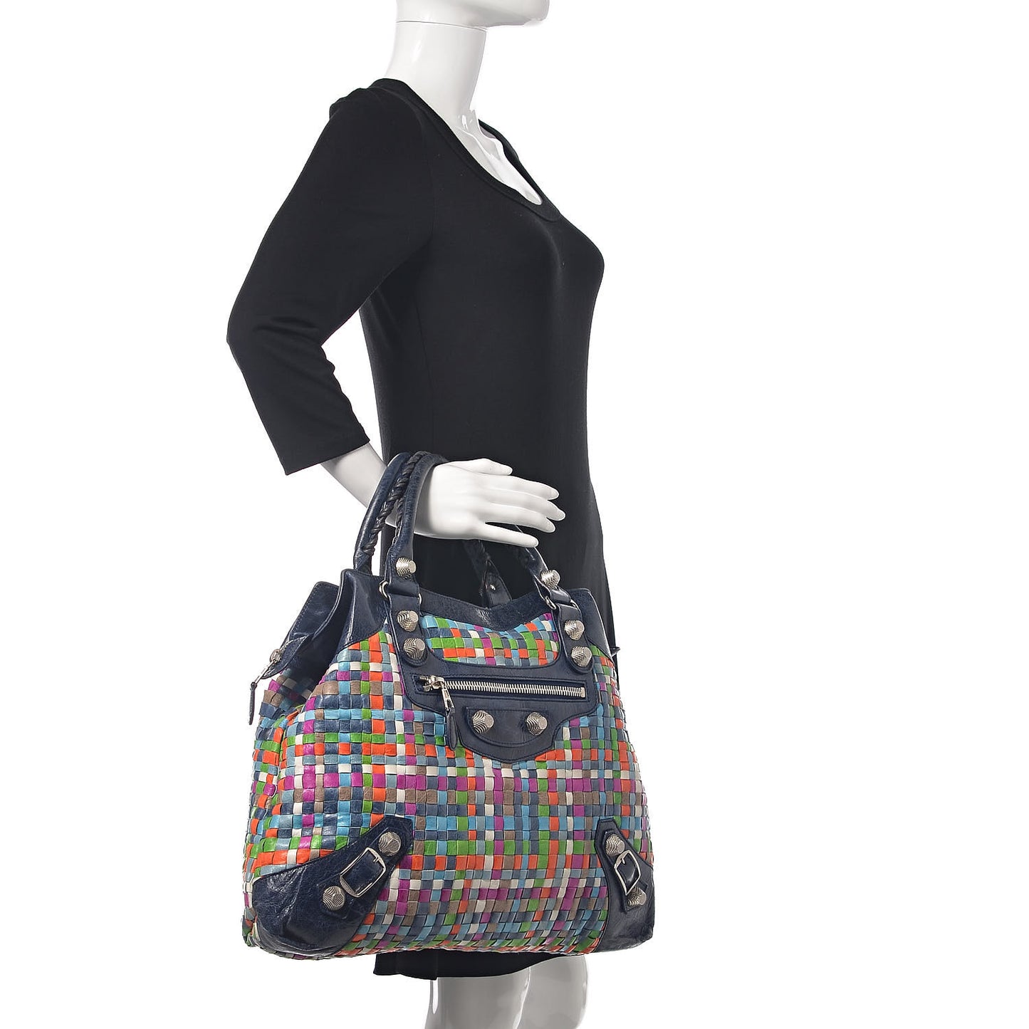 Agneau Lattice Woven Giant 21 Brief Multicolor Officier