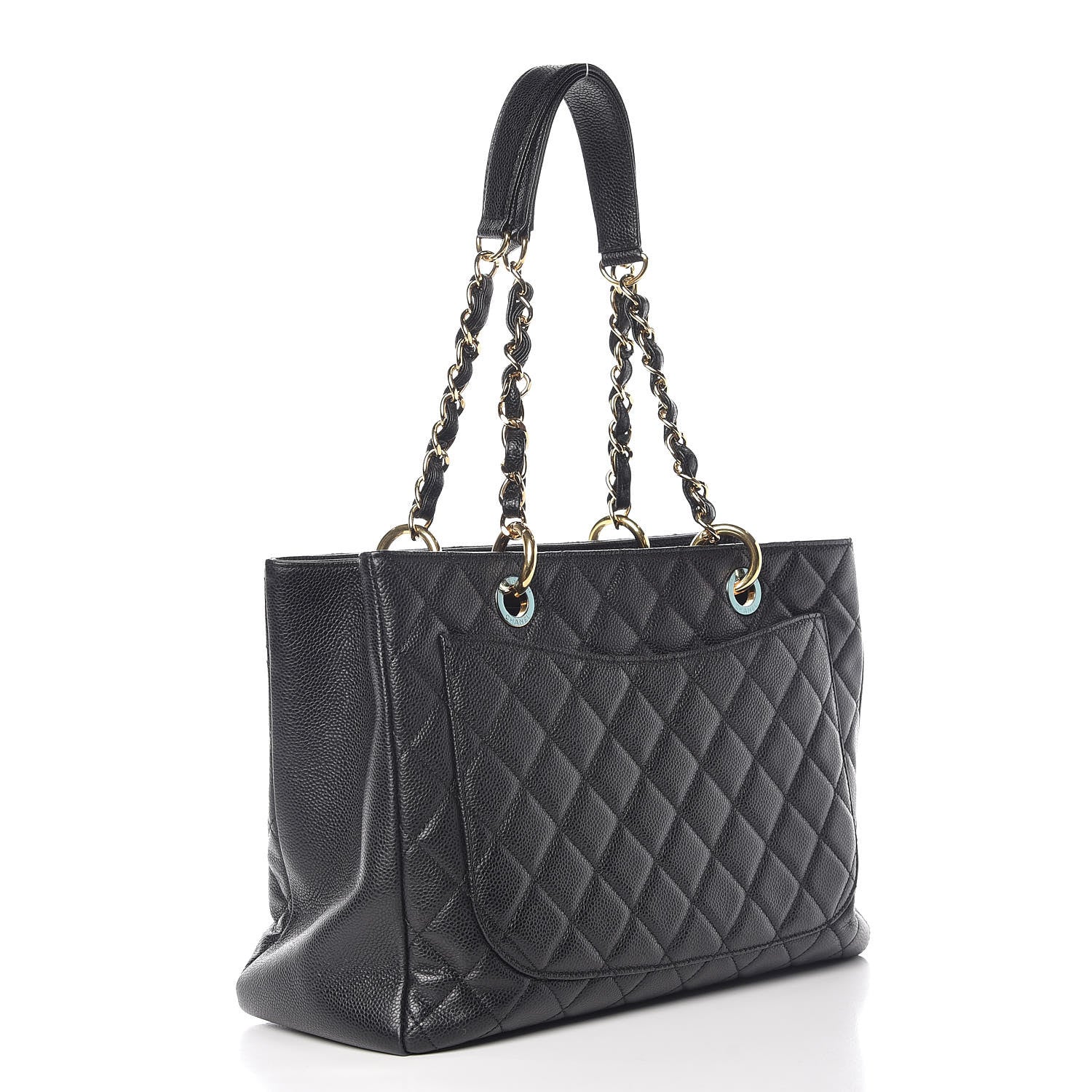 Chanel Caviar Quilted Grand Shopping Tote GST Black 3 of 14