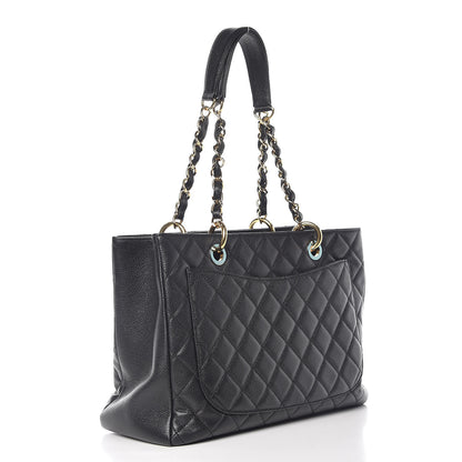 Chanel Caviar Quilted Grand Shopping Tote GST Black 3 of 14
