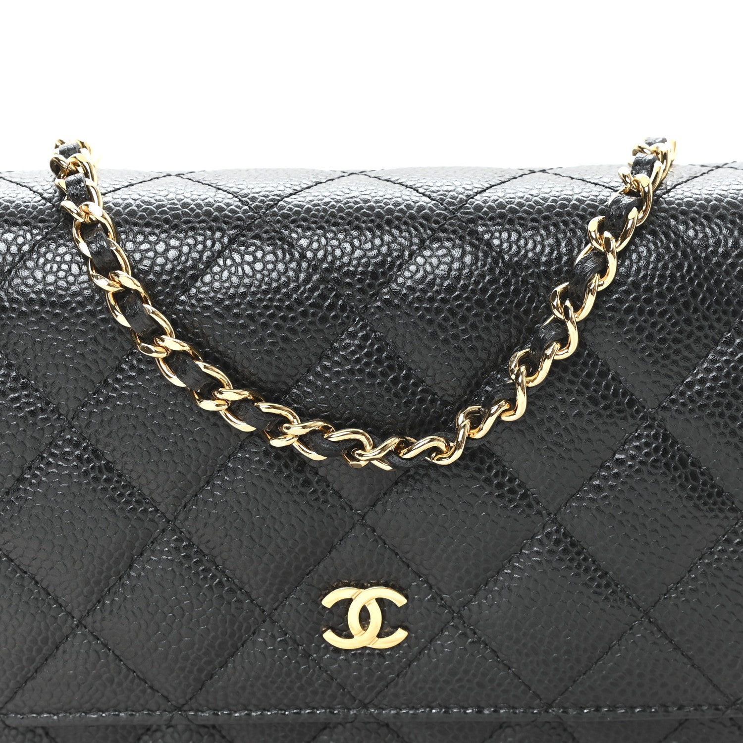 Chanel Caviar Quilted Wallet On Chain WOC Black 9 of 11
