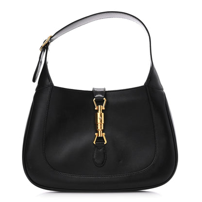 Gucci Boarded Dyana Lux Calfskin Small Jackie 1961 Hobo Black 1 of 13