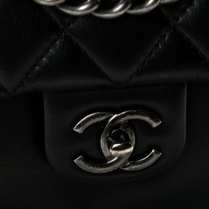 Chanel Calfskin Quilted Medium Rock My Shoulder Flap Black 8 of 8