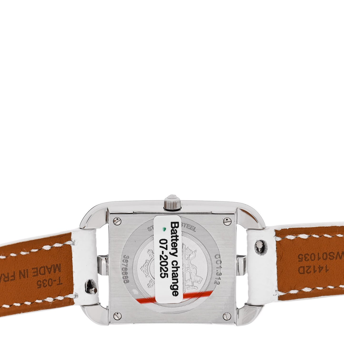 Stainless Steel Epsom Diamond 23mm Cape Cod Quartz Watch Blanc