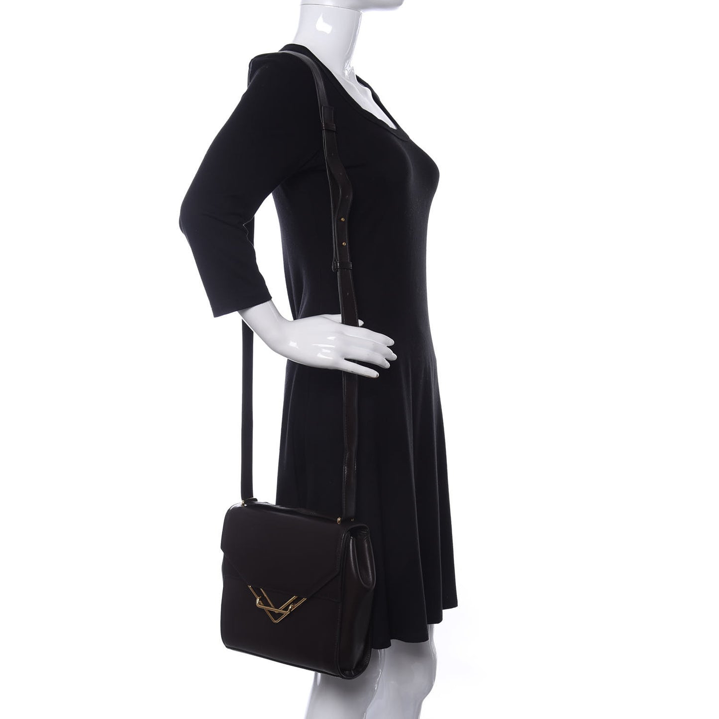 Box Calfskin Nappa Clip Bag Fondant