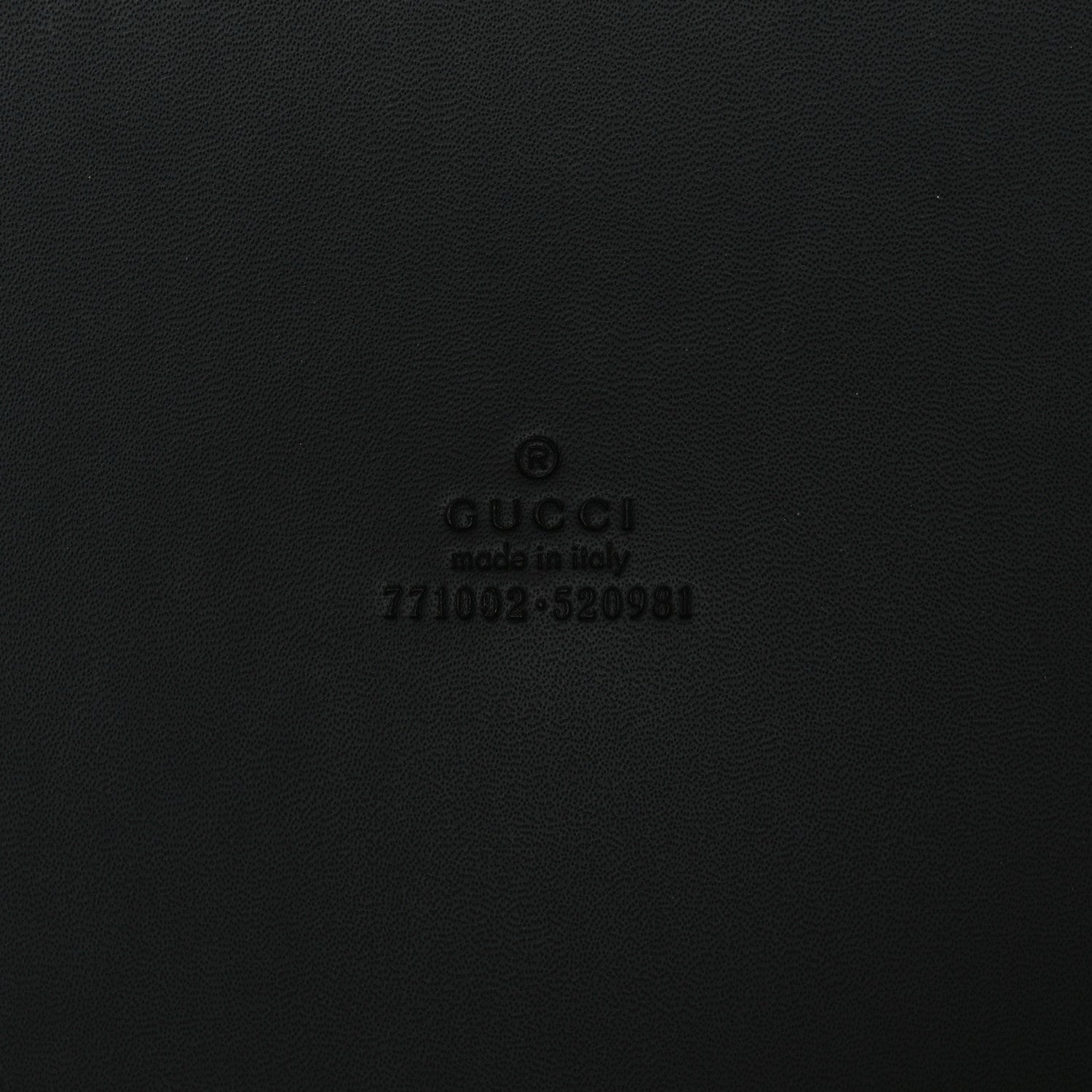 Gucci Calfskin Cut Out GG Embossed Medium Duffle Bag Black 5 of 8