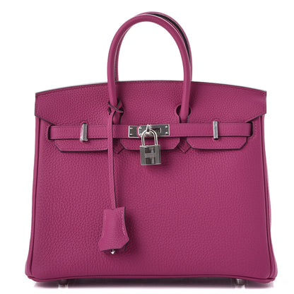 Hermes Togo Birkin 25 Rose Pourpre 1 of 37