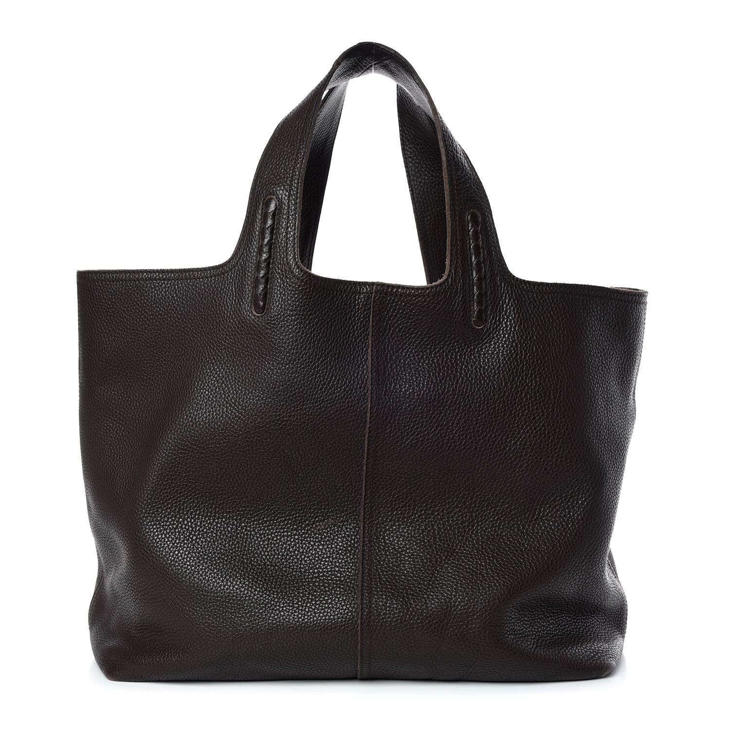 Bottega Veneta Grained Calfskin Tote Ebano 1 of 15