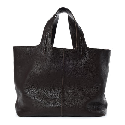 Bottega Veneta Grained Calfskin Tote Ebano 1 of 15