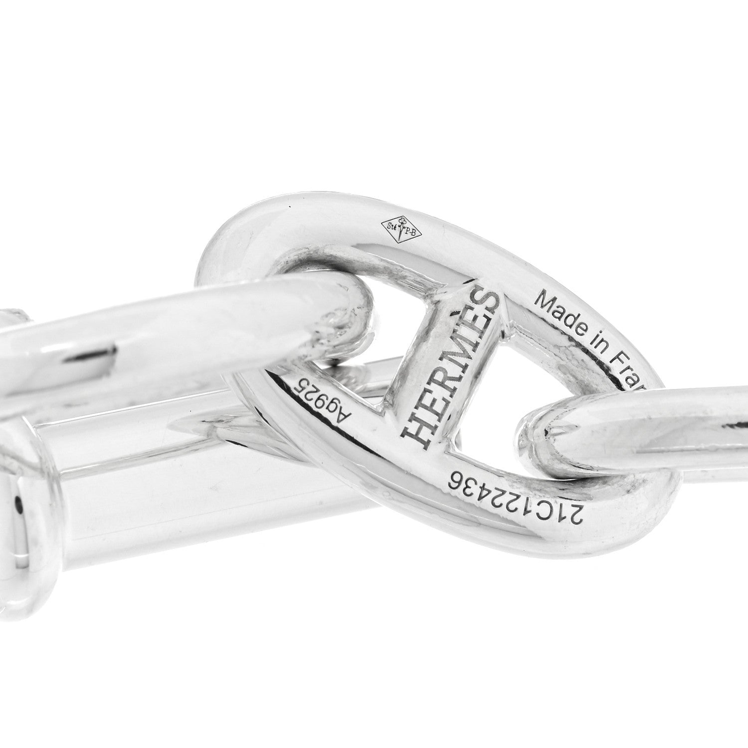 Hermes Sterling Silver MM Chaine d'Ancre Bracelet 3 of 3
