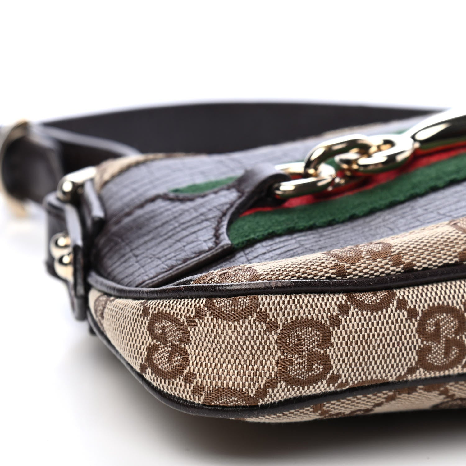 Gucci Monogram Hasler Pochette Brown 7 of 8