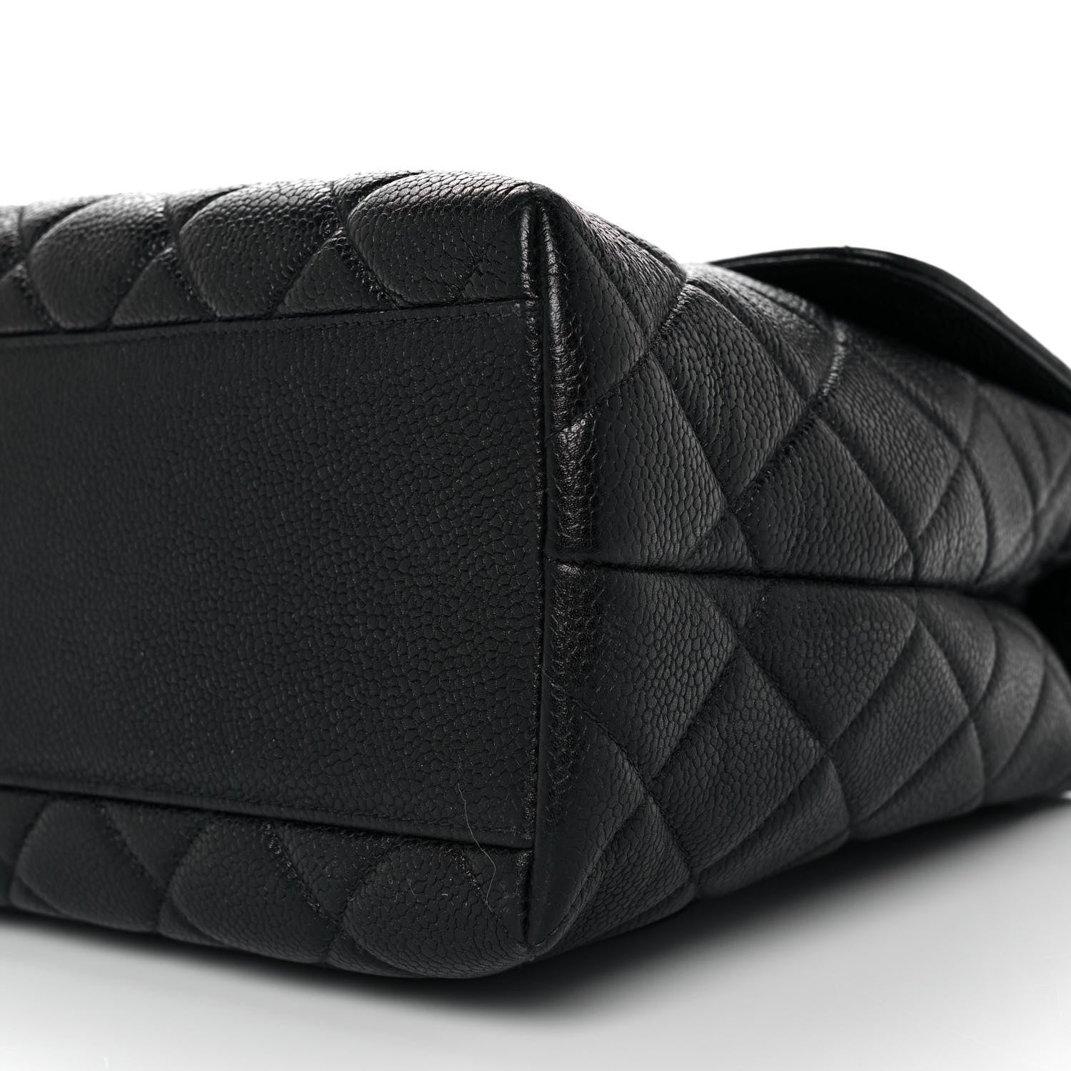 Chanel Caviar Quilted Jumbo Kelly Flap Black 10 of 13