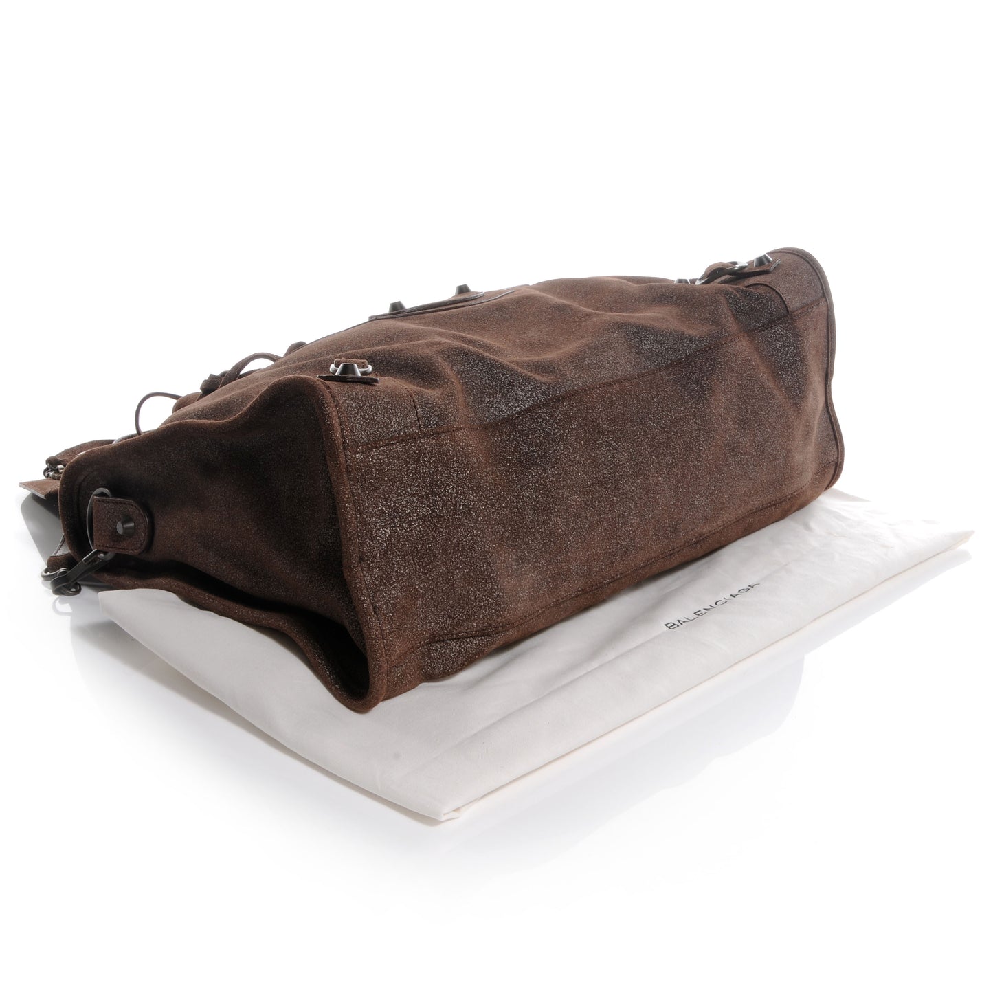 Metallic Craquele Calfskin Classic Hardware City Bronze