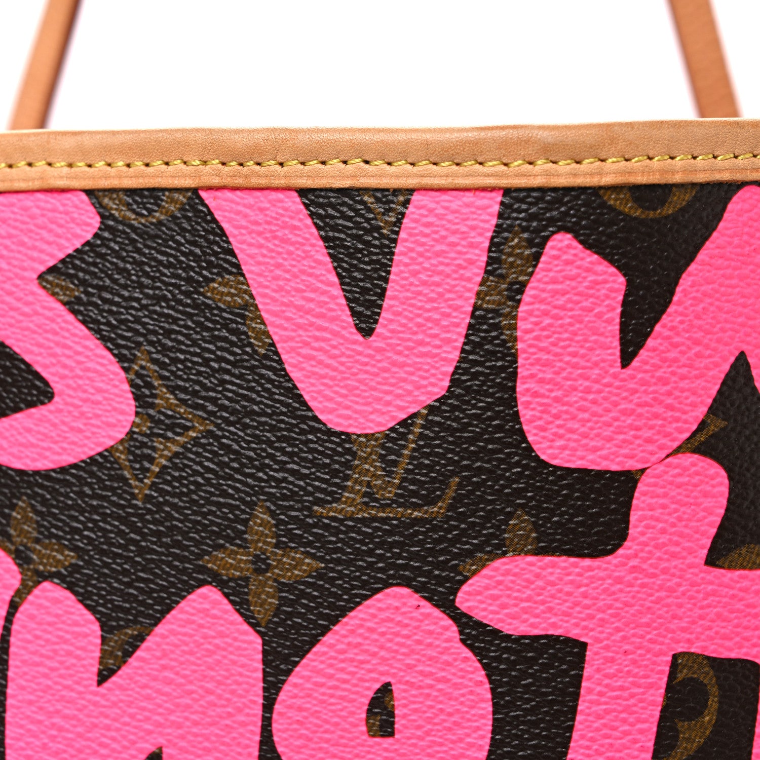 Louis Vuitton Monogram Graffiti Neverfull GM Fuchsia 7 of 10