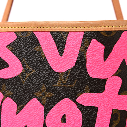 Louis Vuitton Monogram Graffiti Neverfull GM Fuchsia 7 of 10
